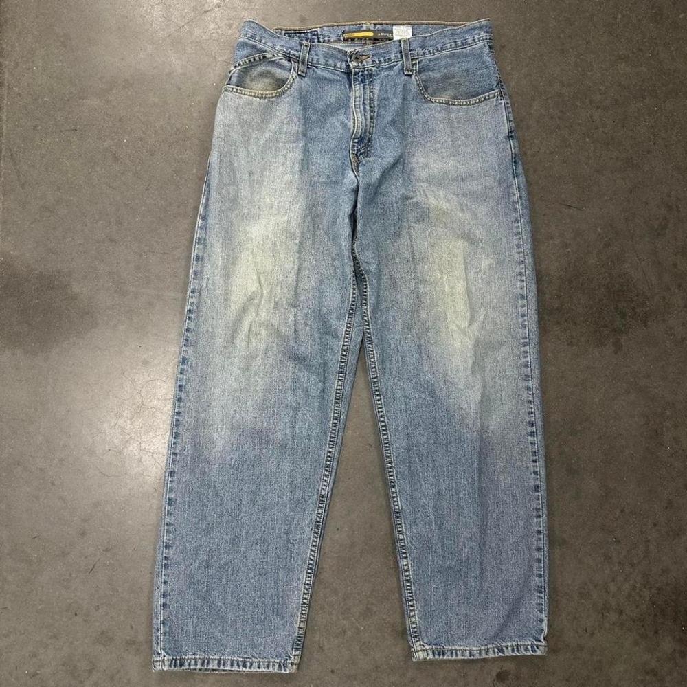 *SOLD* Silvertab faded baggy blue denim jeans Size [34x32]